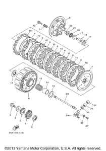 YZ250E2 Сцепление