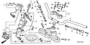CB1000R Handle pipe / top bridge
