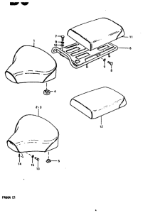 FR80 Одноместное сиденье в сборе