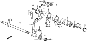 Z50R Вилка переключения передач