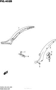 VL800B Frame Handle Grip (Vl800L5 E33)