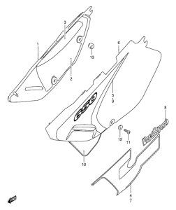 DR650 Обтекатель задний