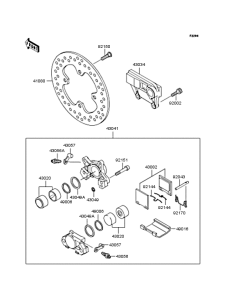 ZX1200 Задний тормоз