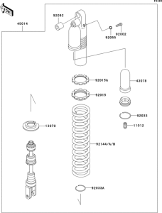 KLX300R Амортизатор