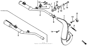 CR125R Глушитель