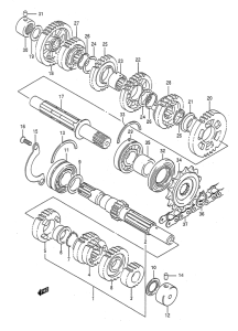 GSF400 Трансмиссия