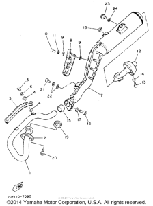 TW200EC Выхлопная система