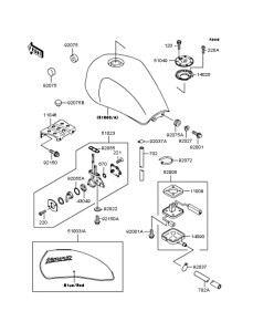 ZR750 Топливный бак