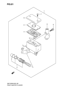 GSF1200S Передний тормозной цилиндр