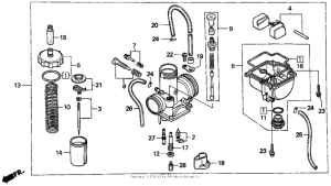 CR80R Карбюратор