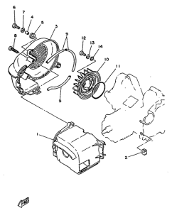YN50R Кожух вентилятора