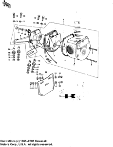 KE175 Taillight unit ass`y