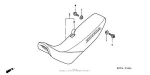 XR400R Сиденье
