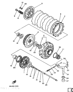 TZ250S/TZ250 Сцепление