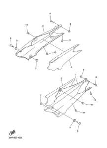 FJR1300 Боковые обтекатели