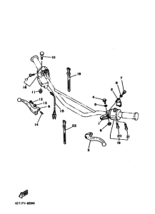 XT350 Interruptor  manillar&palanc