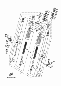 XC125E フロントフオーク