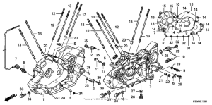 VTX1300C Картер двигателя