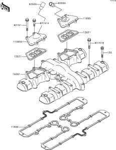 ZR750 Крышка головки цилиндров