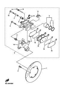 YZF-R6S Задний суппорт