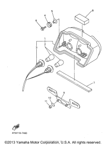YZF1000RJC Фонарь