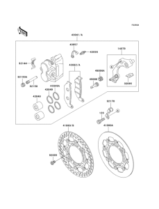 KX500 Front brake(kx500-e6 / e7 / e8)
