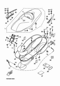 YP400RA Сиденье