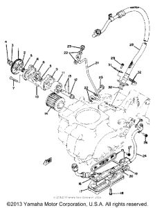 XT500E_205 - 1978 Oil pump - oil cleaner