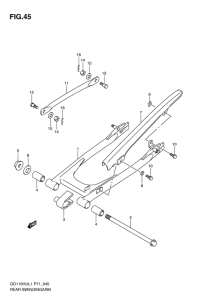 GD110 Rear swingingarm