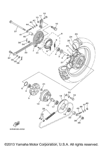 TTR90R Переднее колесо