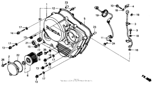 XR600R Right crankcase cover 88-92