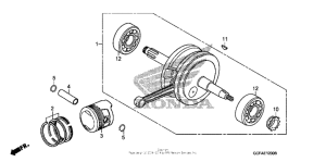 CRF70F Коленчатый вал и поршни