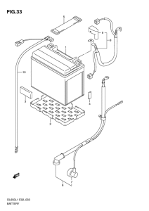 DL650 Аккумулятор