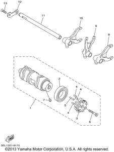 XVS1100PC Копирный вал