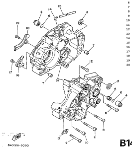  Картер двигателя