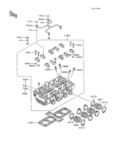 ZX600 Головка цилиндров