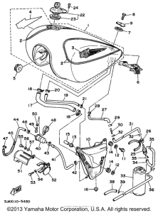 XV1100GC Топливный бак
