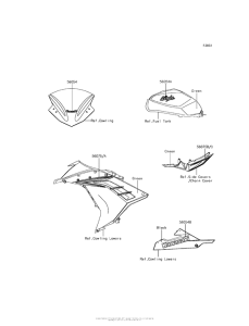 EX300 Decals (Green)(Agf)(Ca,us)