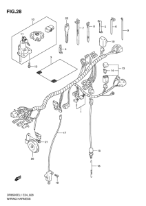 DR650 Жгут проводов