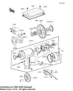 KZ1000 Starter motor / starter clutch