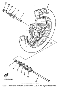 FJ1100LC Переднее колесо