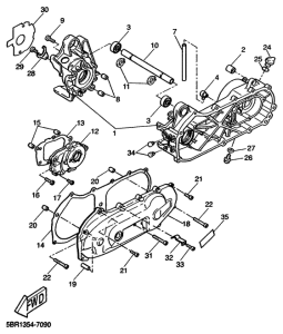 YQ50 Картер двигателя