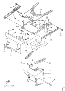 XC125 Stand. footrest