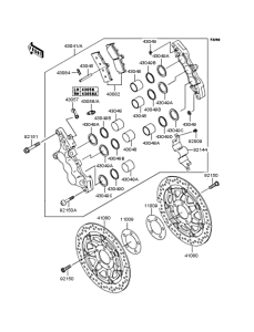 ZX1200 Передний тормоз