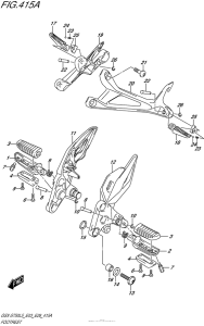 GSX-S750 Подножки