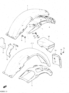DR500 Заднее крыло