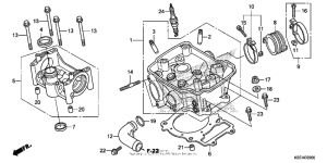 Головка цилиндров