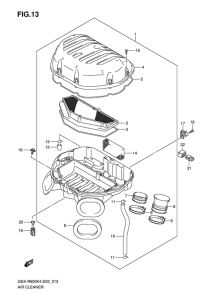 GSX-R600U2 Воздухоочиститель