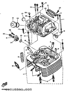 TT600RE Головка цилиндров