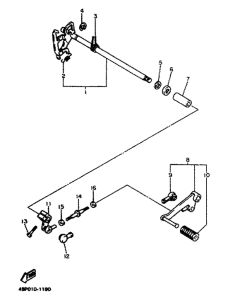 XJ600N Переключение скоростей